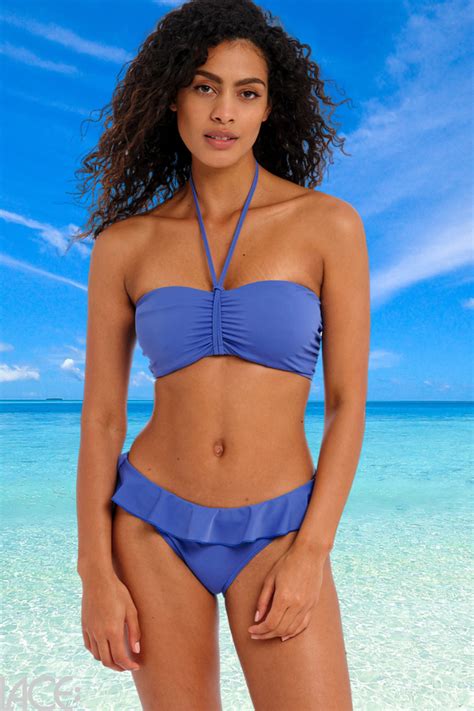 Freya Swim Jewel Cove Bikini Beha Bandeau E I Cup PLAIN AZURE Lace Lingerie Nl