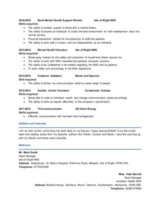 Joes CV PDF