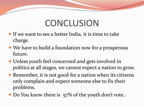 Youth Into Politics Ppt