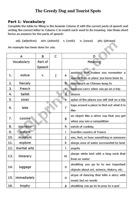 Vocabulary And Proofreading Exercise Esl Worksheet By Yimyvonne