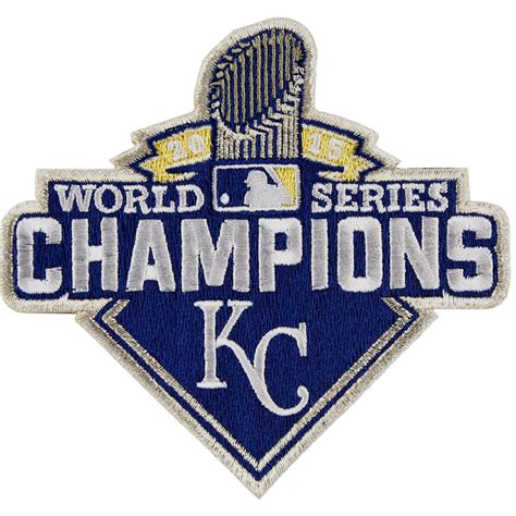 2015 Kansas City Royals MLB World Series Champions Logo Jersey Sleeve