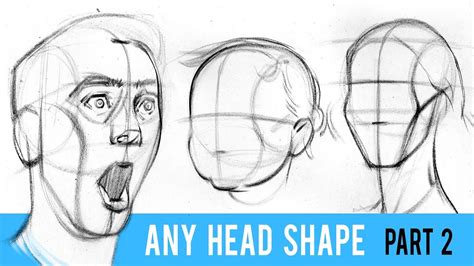 Draw Any Head Type With The Loomis Method Part 2 Youtube