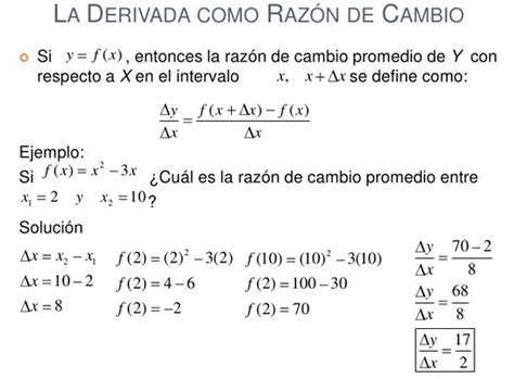 C Lculo En Una Variable La Derivada Como Raz N De Cambio