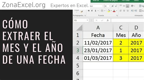 Como Separar Fechas Por Dia Mes Y Ano Con Numero O Texto En Excel