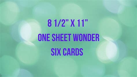 X One Sheet Wonder Youtube