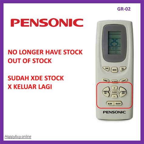 Pensonic Aircond Remote Singer Air Cond Remote Air Conditioner Remote