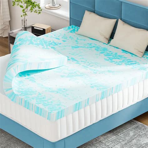 2 Inches Mattress Topper Comfort Bed Topper Cooling Mattress Pad Gel