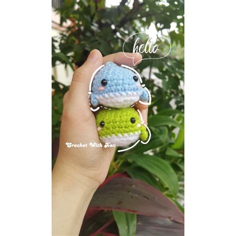 Jual Crochet Whale Amigurumi Whale Crochet Keychain Whale Boneka