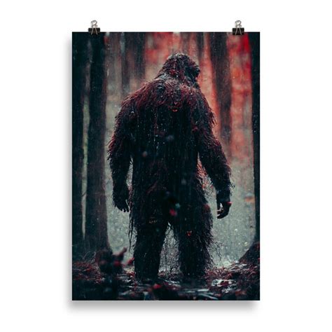 Bigfoot Poster - Etsy