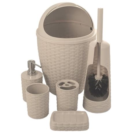 Superio Palm Luxe Style Bathroom Set Piece Beige Rona