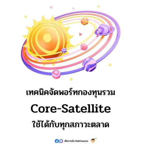 [เด็กการเงิน Dekfinance] การจัดพอร์ต Core Satellite Portfolio เวอร์ชันที่เข้าใจง่ายที่สุด 📌