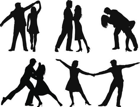 3 200 Couple Dance Silhouette Stock Illustrations Royalty Free Vector