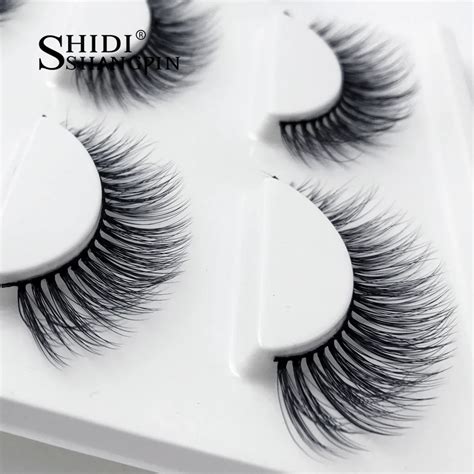 1 Box Natural Long 3D Mink Lashes Handmade False Eyelashes Wispy Mink