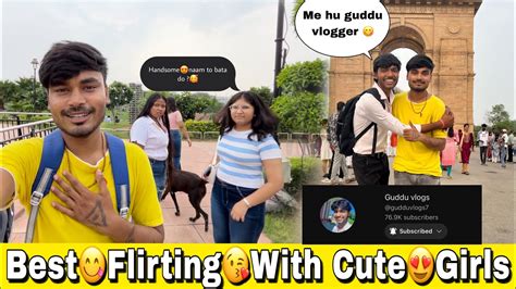 Bestflirting Withcute Girls Best Reaction With Guddu Vlogs Prank