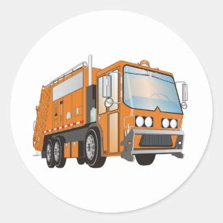 Garbage Truck Stickers | Zazzle