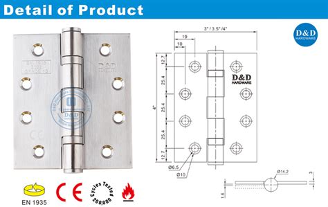 Inch Bs En Stainless Steel Fitting Door Hinge Ddss Ce X