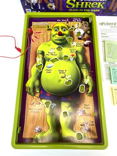 Operation Game Shrek Glow In The Dark Edition Blockbuster Exclusive ...