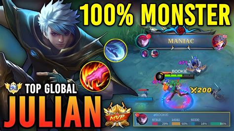 Maniac Top Global Julian Best Build Julian Gameplay Mobile