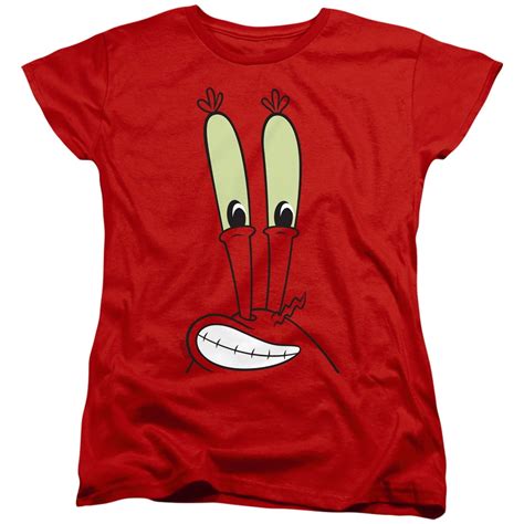 Spongebob Mr Krabs Smile Face Womens T Shirt