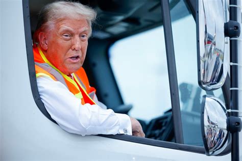 How Do You Like My Garbage Truck Trump Holds Trash Themed Presser