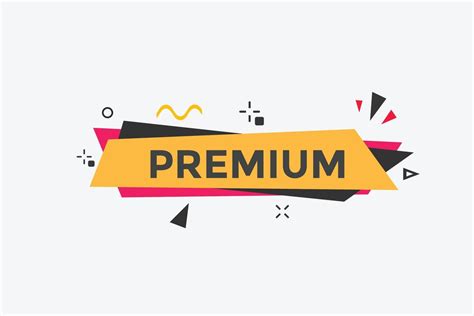 Premium Button Speech Bubble Premium Colorful Web Banner Vector