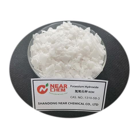 China MFG Offer Potassium Hydroxide In Bags White Flakes KOH 90 Min