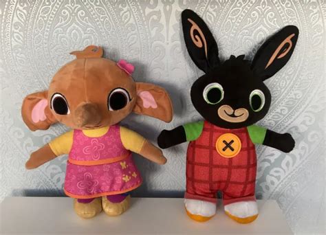 CBEEBIES BING BUNNY Friends Bing Sula Talking Soft Toys Take A L K