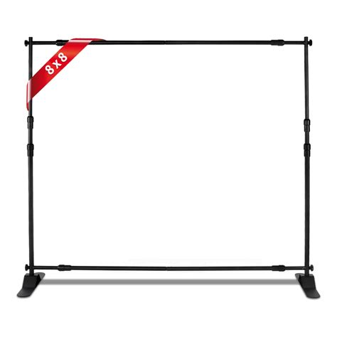 T SIGN 8x8 Ft Backdrop Banner Stand Large Heavy Duty Professional