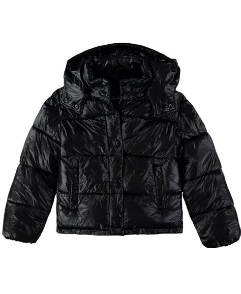 Sam Edelman Big Girls Shiny Cire Puffer Jacket Macys