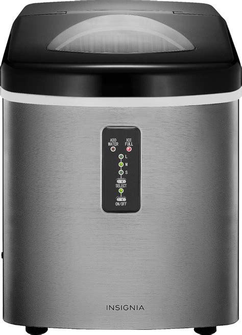 Best Buy Insignia Lb Portable Ice Maker Stainless Steel Ns Imp Ss