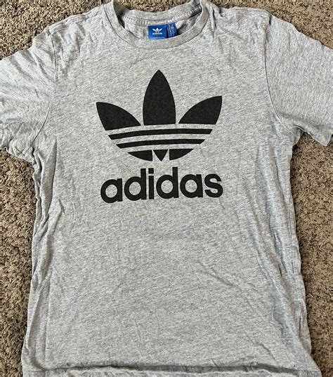 Mens Adidas Original Trefoil Logo Classic Crew Neck T Gem