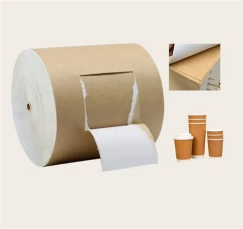 Food Grade Double Sided PLA Coated Kraft Paper Roll For Paper Cup PLA