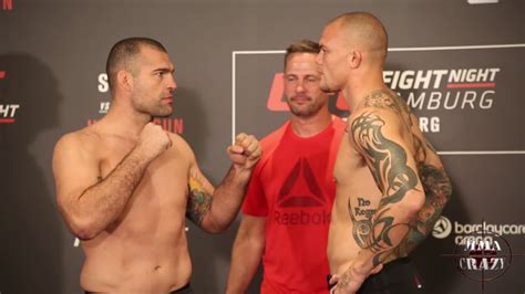 Ufc Fight Night Hamburg Shogun Rua Vs Anthony Smith Weigh In Face Off