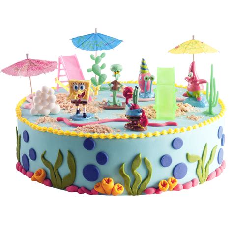 Kit Pvc Bob Esponja Para Decorar Tartas Dekora