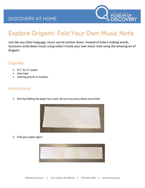 Origami Paper Music Note Download Printable PDF | Templateroller