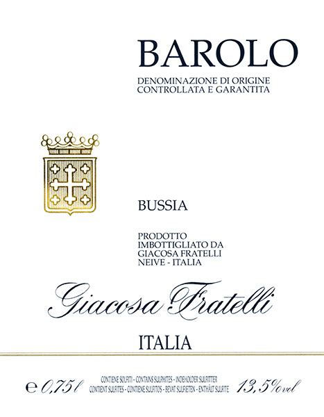 Giacosa Fratelli Barolo Bussia Mat Og Vinnett