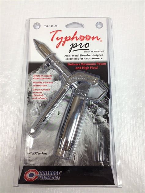 Osha Approved Typhoon Pro Compressed Air Blow Gun Factory Air