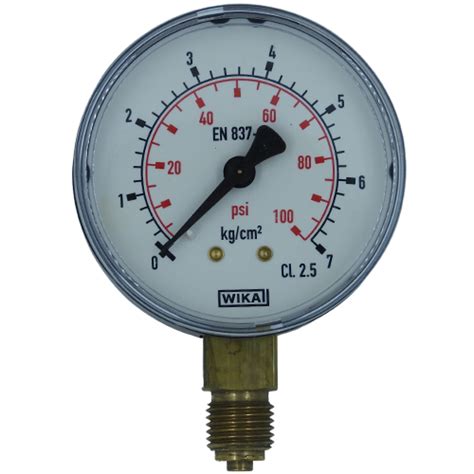 WIKA Pressure Gauge Body MS Dial Size 63mm Range 0 10 KG CM²