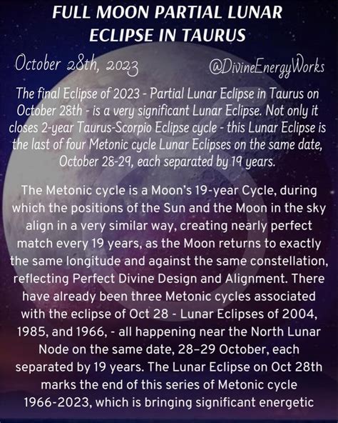 FULL MOON PARTIAL LUNAR ECLIPSE IN TAURUS October 28th 2023