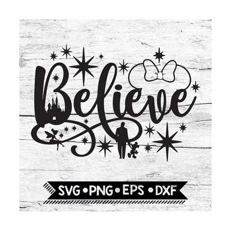 Believe In Magic Svg Disney Svg Mickey Svg Minnie Svg Ma Inspire Uplift