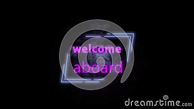 Neon Welcome Sign, Animated Colorful Lights,welcome Neon Sign. Stock ...