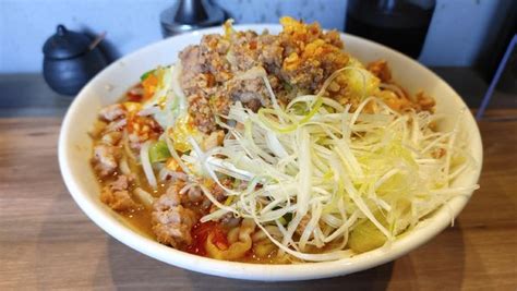 『閻魔ラーメン・大盛・ネギ ￥970』閻魔羅闍 鶴見本店のレビュー ラーメンデータベース