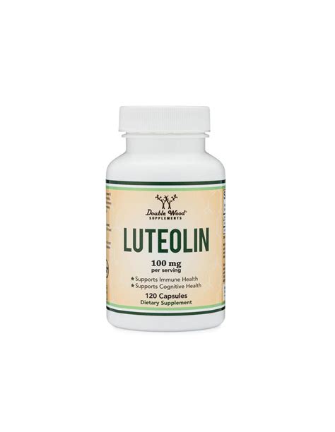 Лутеолин капсули 100 мг x 120 бр Дабъл Ууд Luteolin caps 100 mg x 120