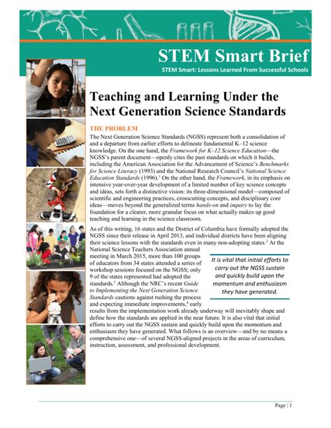 The Full Brief Successful Stem Education