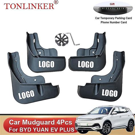 Tonlinker Car Mudguard For Byd Yuan Ev Plus 2022 Atto 3 Front Rear