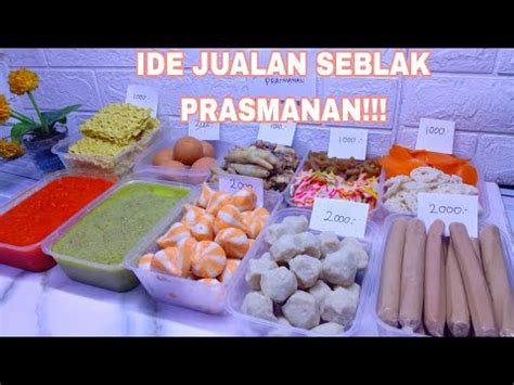 JUALAN YG LAGI VIRAL BANJIR ORDERAN SEBLAK PRASMANAN DAN RESEP