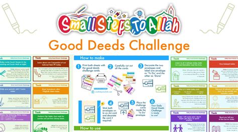 Good Deeds Challenge – Small Steps to Allah