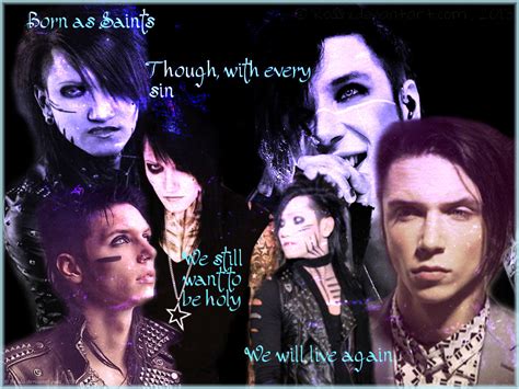 Wallpaper Ashley Purdy And Andy Biersack By Rosshi On Deviantart