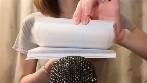 Asmr Gentle Tapping Scratching Notebooks Page Turning Sounds