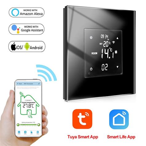 Lcd Touch Screen Wifi Smart Temperature Controller Tuya Digital Floor Thermostat Electric